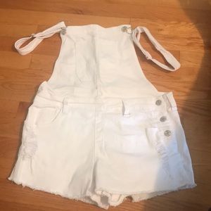 White short overalls